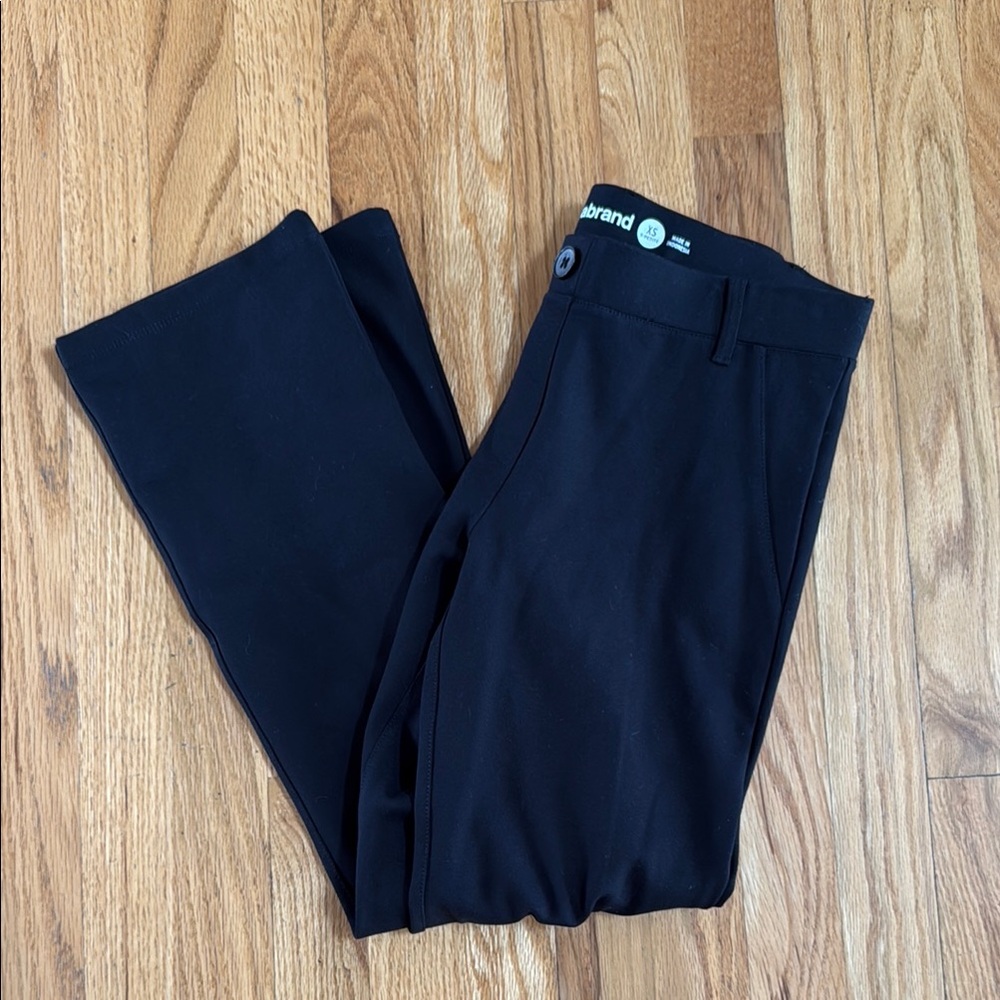 BETABRAND Classic Black Dress Straight Yoga Pant, Size XS Petite